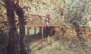 Telemaco signorini The Wooden Footbridge at  Combes-la-Ville (nn02) china oil painting artist